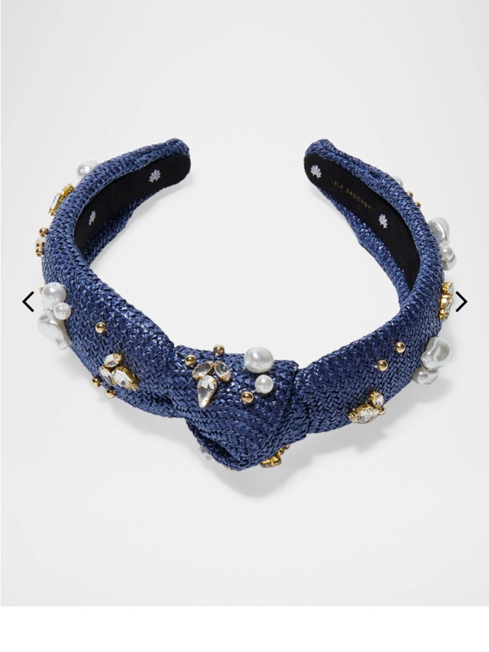💙Lele Sadoughi💙

—NWOT, Slim Knotted Raffia Oasis Embellished Headband - Picture 2 of 7